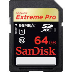 SanDisk Extreme Pro SDXC Class 10 UHS-I 64GB