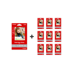 Canon Photo Paper Glossy 4" x 6" (10 Packs, 500 Sheets)