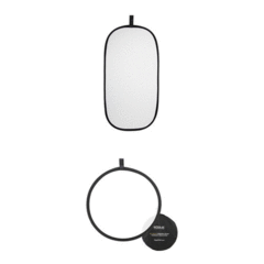 Rogue Photographic Design 2-in-1 Collapsible Reflector & Diffuser Kit (20 x 40", Silver/Natural White)